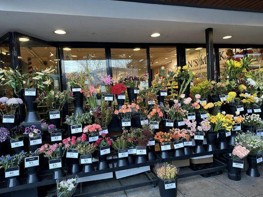 Outside floral shop