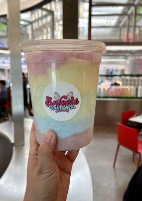 Rainbow cotton candy