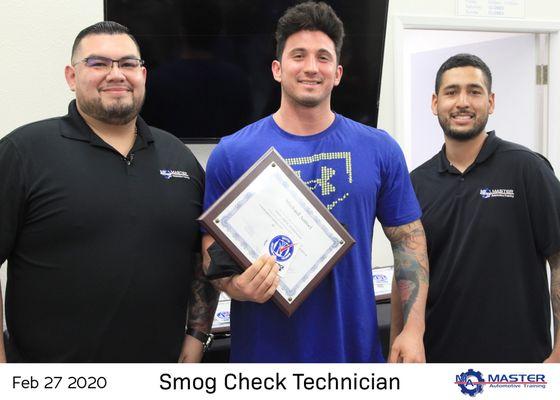 Great Group of Students completing their Smog Check Inspector Program!