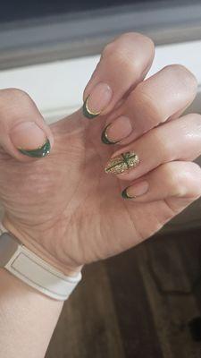 Christmas GelX nails