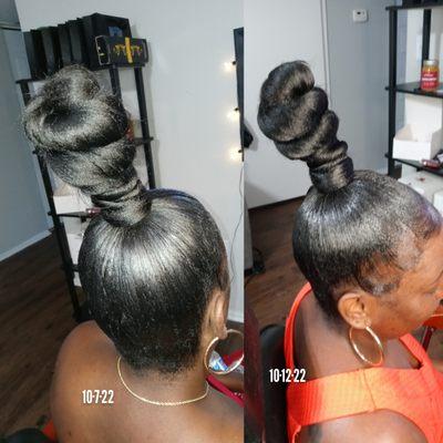 High Bun Ponytail ($35)