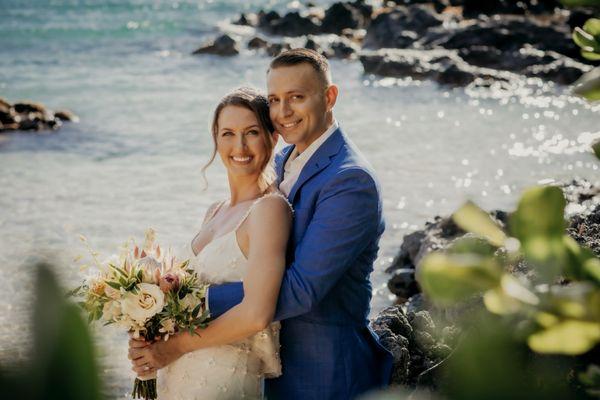 Pre-ceremony shoot at Makena Cove