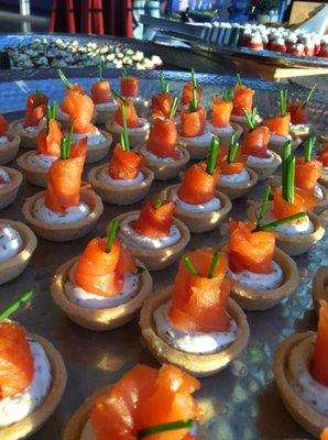 Smoked Salmon and Boursin Tarts - Dallas Catering - Wedding & Event Catering - Corporate Catering