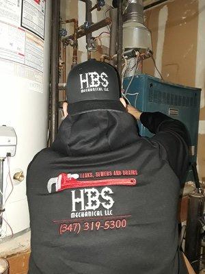 HBS MECHANICAL ON THE JOB.