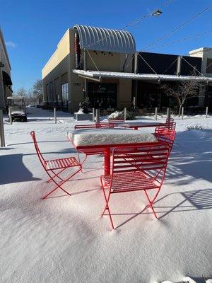 Snow day at All Star Burger