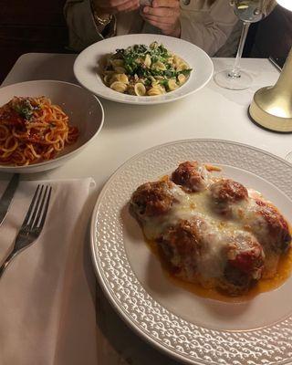 Spaghetti Meatballs Parmigiana