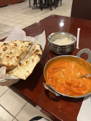 Butter Chicken and Naan