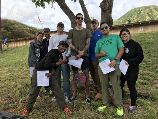 Grads from our basic handgun plus class