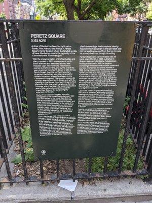 Peretz Square, East Village, New York