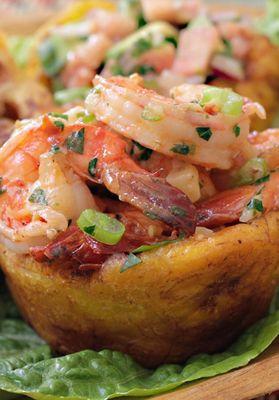 Shrimp Plantain Baskets