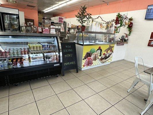 Ice cream and drink section