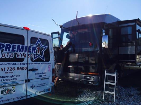 RV(motor home) auto glass specialists!