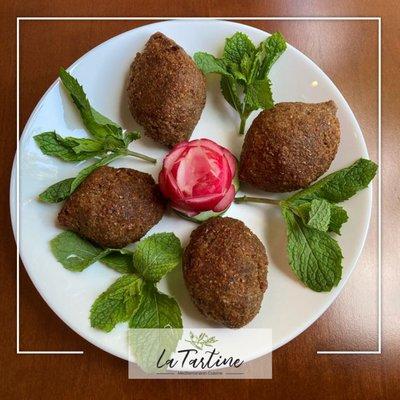 La Tartine - Kibbeh (available with meat or vegetarian)