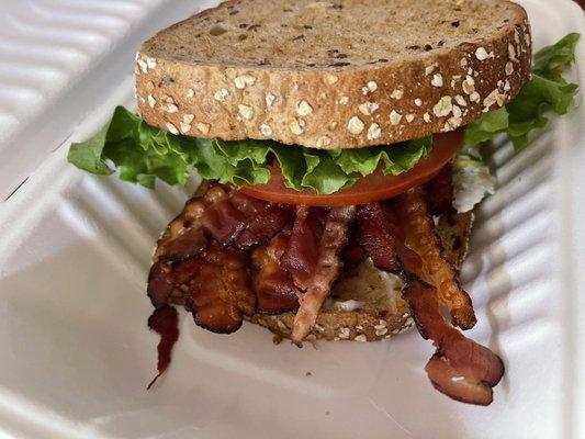 Bigger Better BLT with medium egg and avocado slices