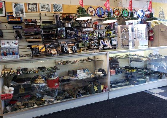 Knives, Sunglasses, Watches, Decal, Whistles, Military Surplus