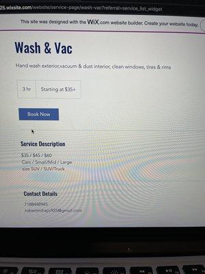 Basic wash & vac