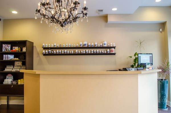 Reception Desk with Supplements