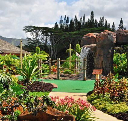 Mini Golf and Gardens - 18 holes of miniature golf set within a lush Hawaiian botanical garden.