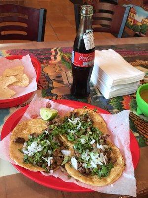 Steak Tacos $1.85 ea. Great for lunch!