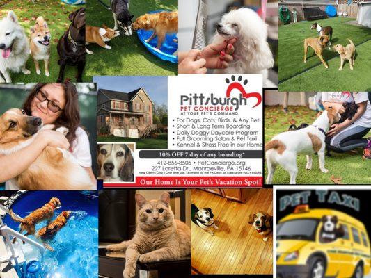 To make a reservation visit our website and register now!   PetConcierge.org  Call or text us anytime : 412.856.8505