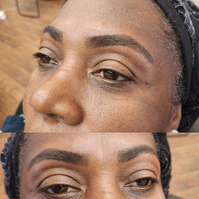 Eyebrows shaping and Eyebrows Tinting