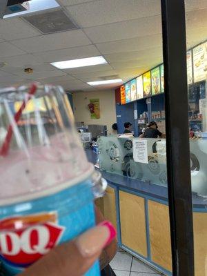 I went to the Dairy Queen's in Pembroke Pines in the far end the older women cashier