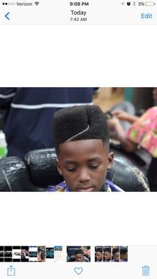 Juice Fade ( Hightop fade with part )