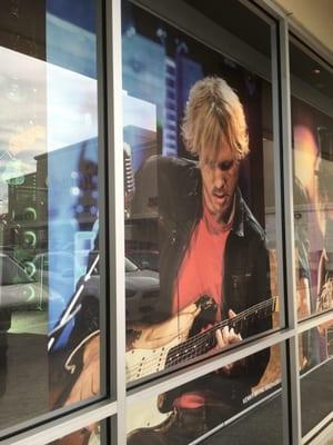 8/13/16. Saturday. Last weekend of Summer! Shreveport native Kenny Wayne Shepherd in store window!