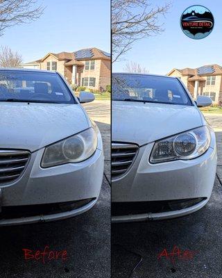 Restored Faded Headlights