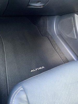 Front passenger side floor mat