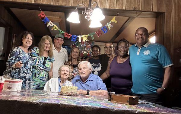 Dad and mama Lynne 83rd birthday party.