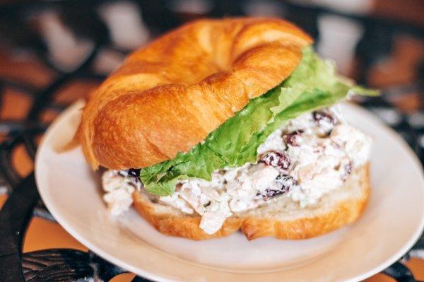 Chicken salad croissant