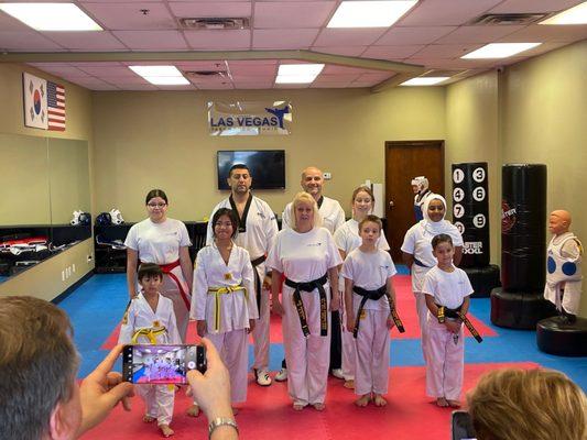 This is a belt test that was done by Master Arsen (On the right) and our guest for the belt test Master Armen, (On the left.