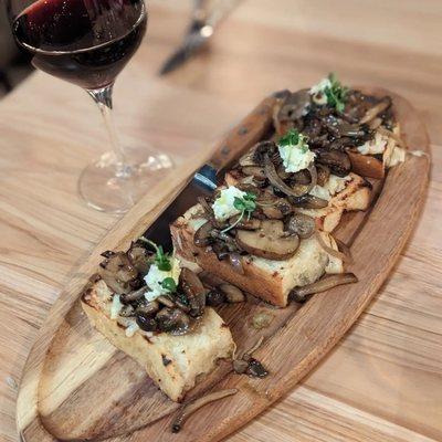 Wild mushroom toasts