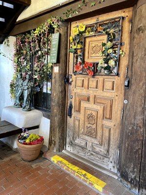 Storefront under stairs