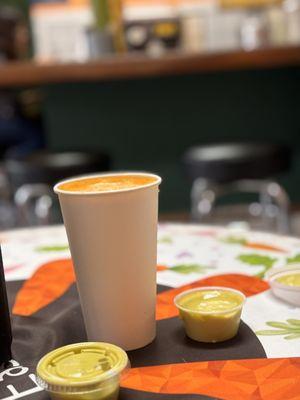 Carrot and Orange Juice ginger