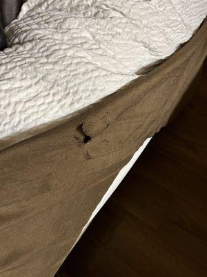 Ripped bed sheet cover