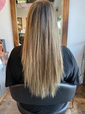 18 inch extensions balayage