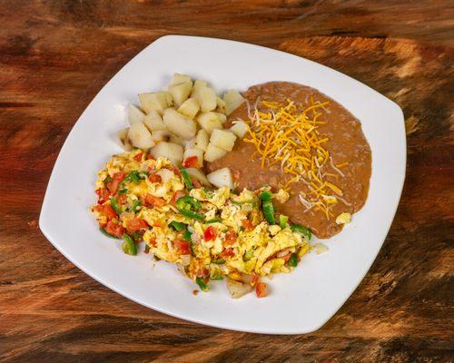 Huevos a la Mexicana 
(Mexican style Eggs)