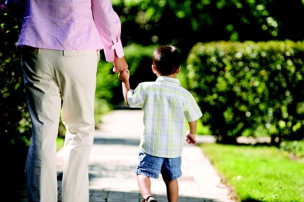 Stroll along The Cradle's brick path.