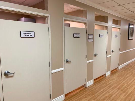 Private patient dressing rooms