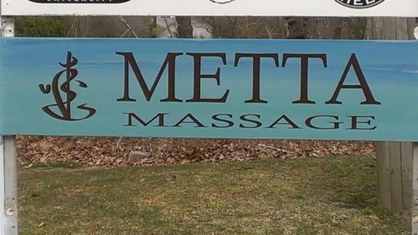 Metta Massage gets a brand new sign by Young and Fancy Signs in 2013