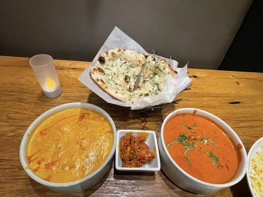 Chicken Tikka Masala and Turmeric Special Chicken Curry