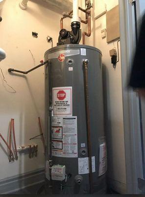 New water heater installed by HWHR