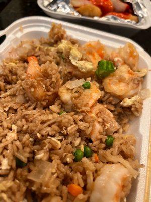 Jumbo shrimp fried rice