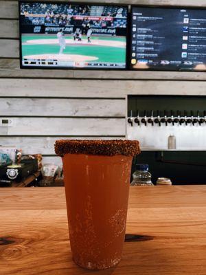 Padres game & a michelada. How perfect.