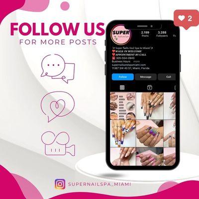 Follow Instagram to see more promotions and nail design