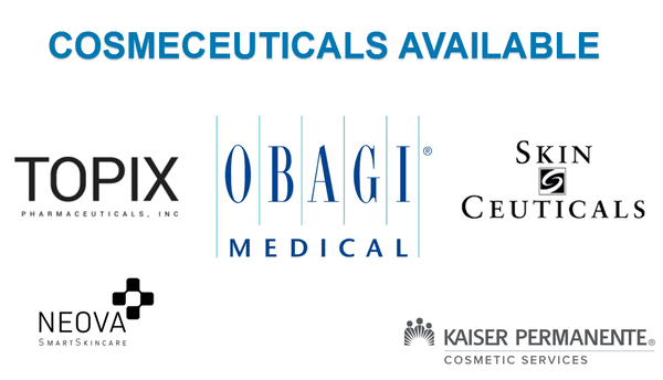 Products available from trusted manufactures.  Licensed Estheticians and Physicians can prescribe skincare regimen same day.