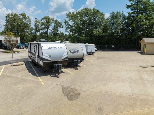 RV, trailer, boat parking.  Paved & fenced.