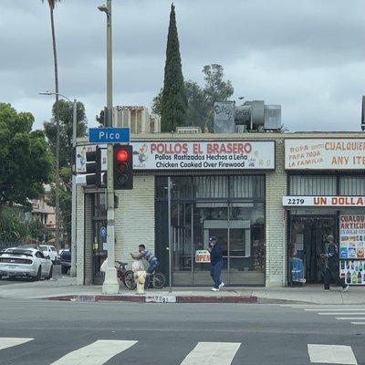 On the corner of Pico and Magnolia